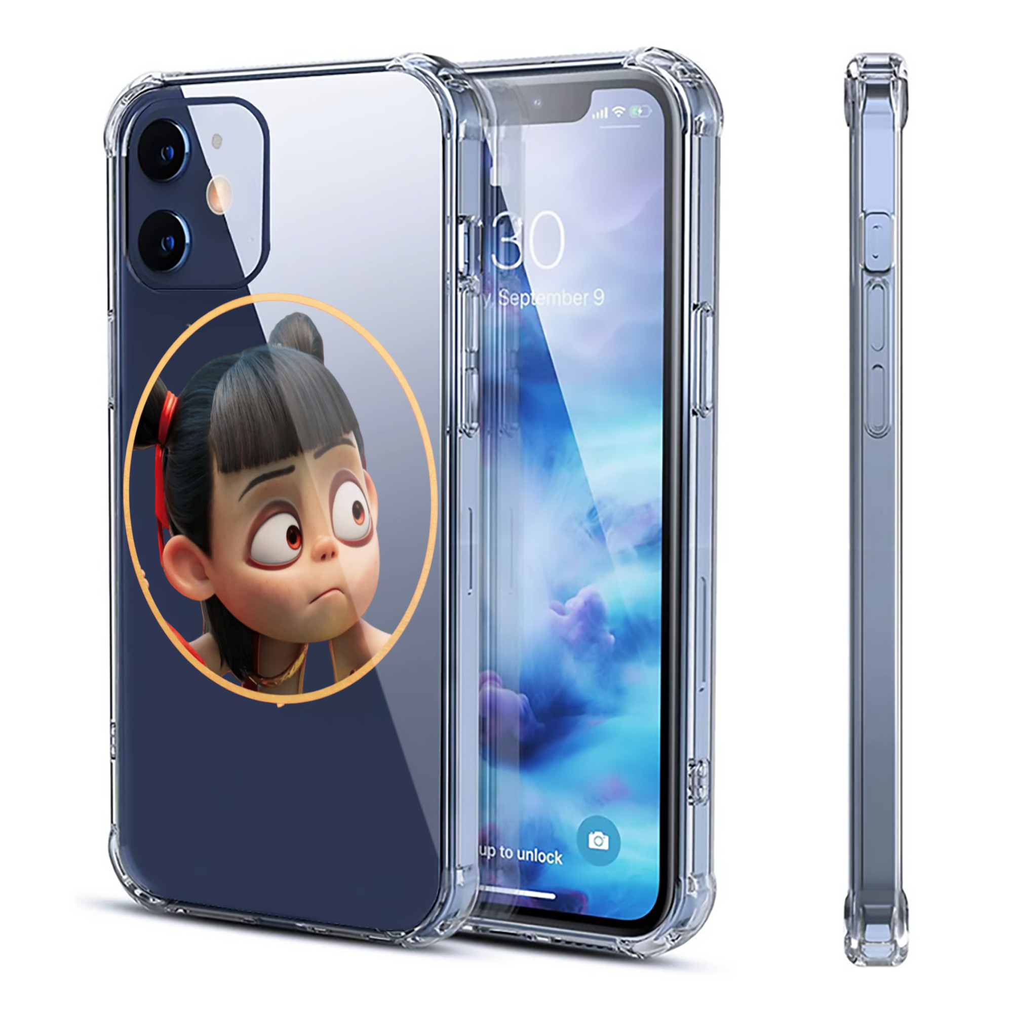 （画像用） Ne Zha 2 ナタ 魔童の大暴れ 【iPhone 12シリーズ対応】透明スマホケース（クリアソフトケース）